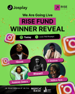Top 5 Artists at the maiden edition of the Josplay Rise Fund