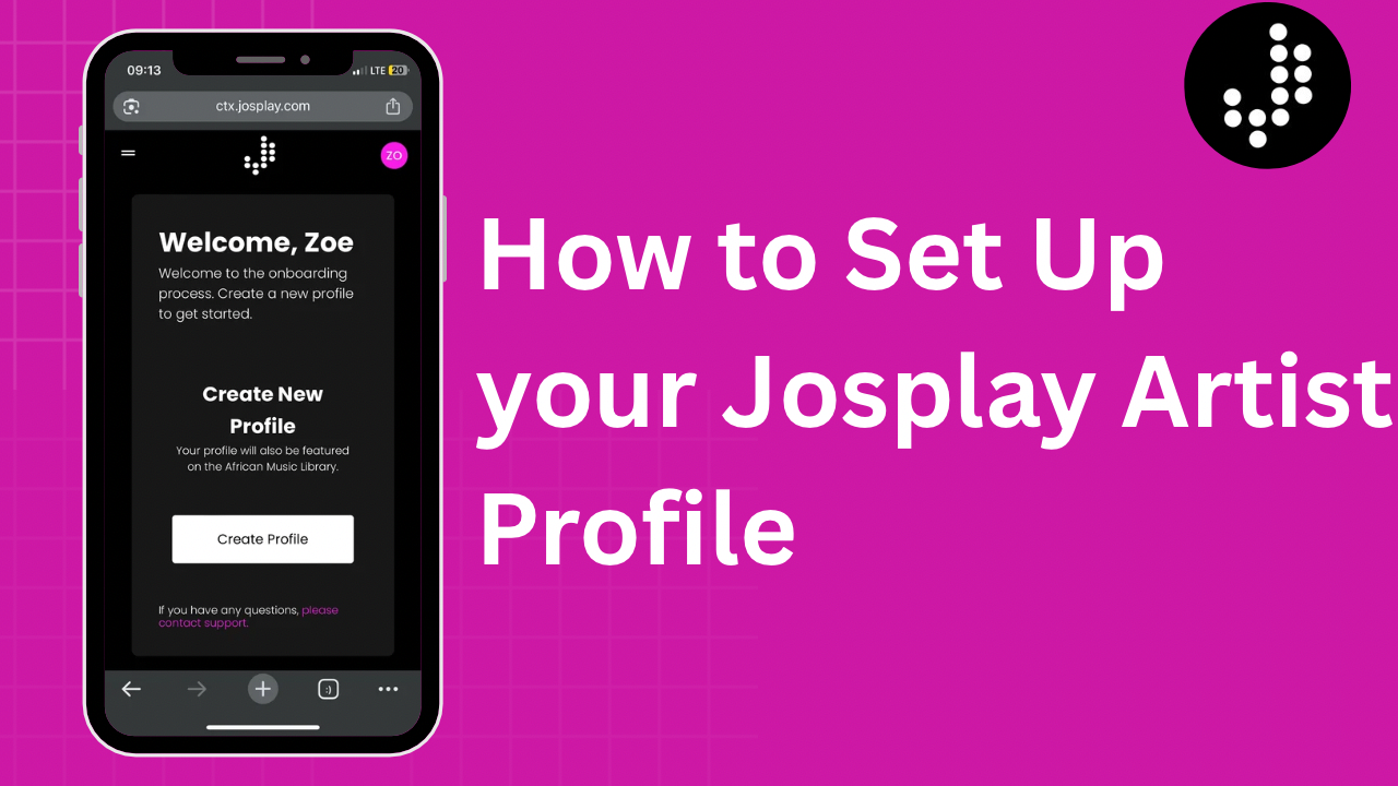 How to Set Up your Josplay Music Artist Profile
